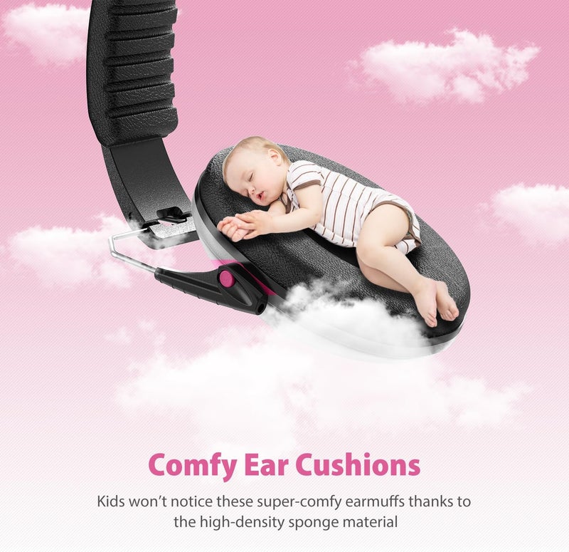 Dr.Meter Ear Muffs for Noise Reduction: SNR27.4 Noise Cancelling Headphones for Autism with Adjustable Headband - Kids Ear Protection for Monster Truck, Airplane, Fireworks, Concerts and Kids Autism - Image 5